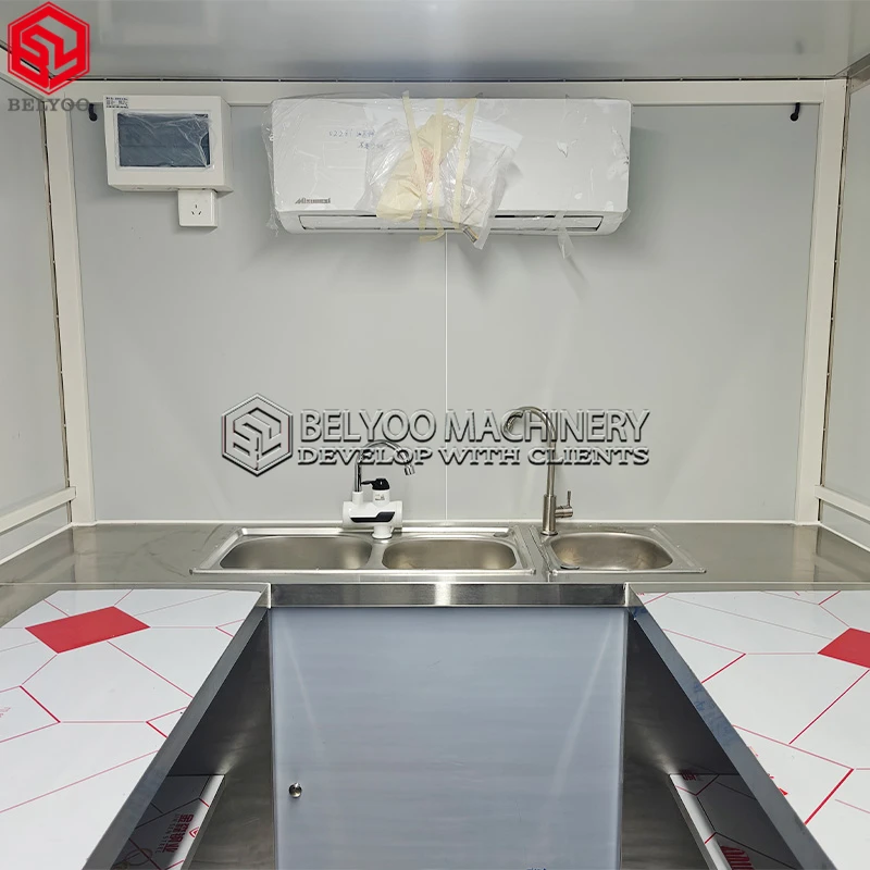 Mobile Ice Cream Concession Unit With Smoothie Bar and Cold Storage Full Kitchen Equipment Food Truck for Sale