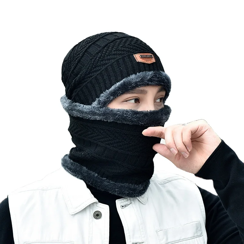 beanie hat and scarf set mens