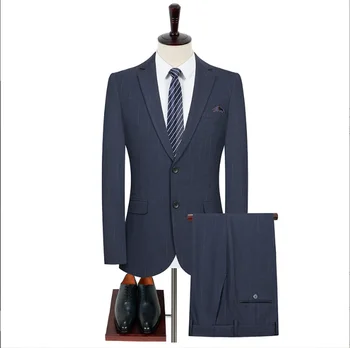 Men jacket business double breasted suit 3 piece suits set for men wholesale