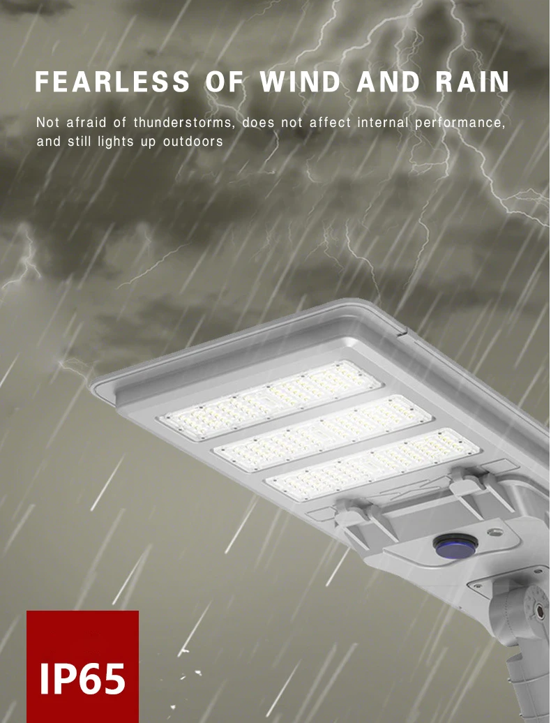 SMD3030 Chip Automated Solar LED Street Light All In One Solar Street Lighting Model