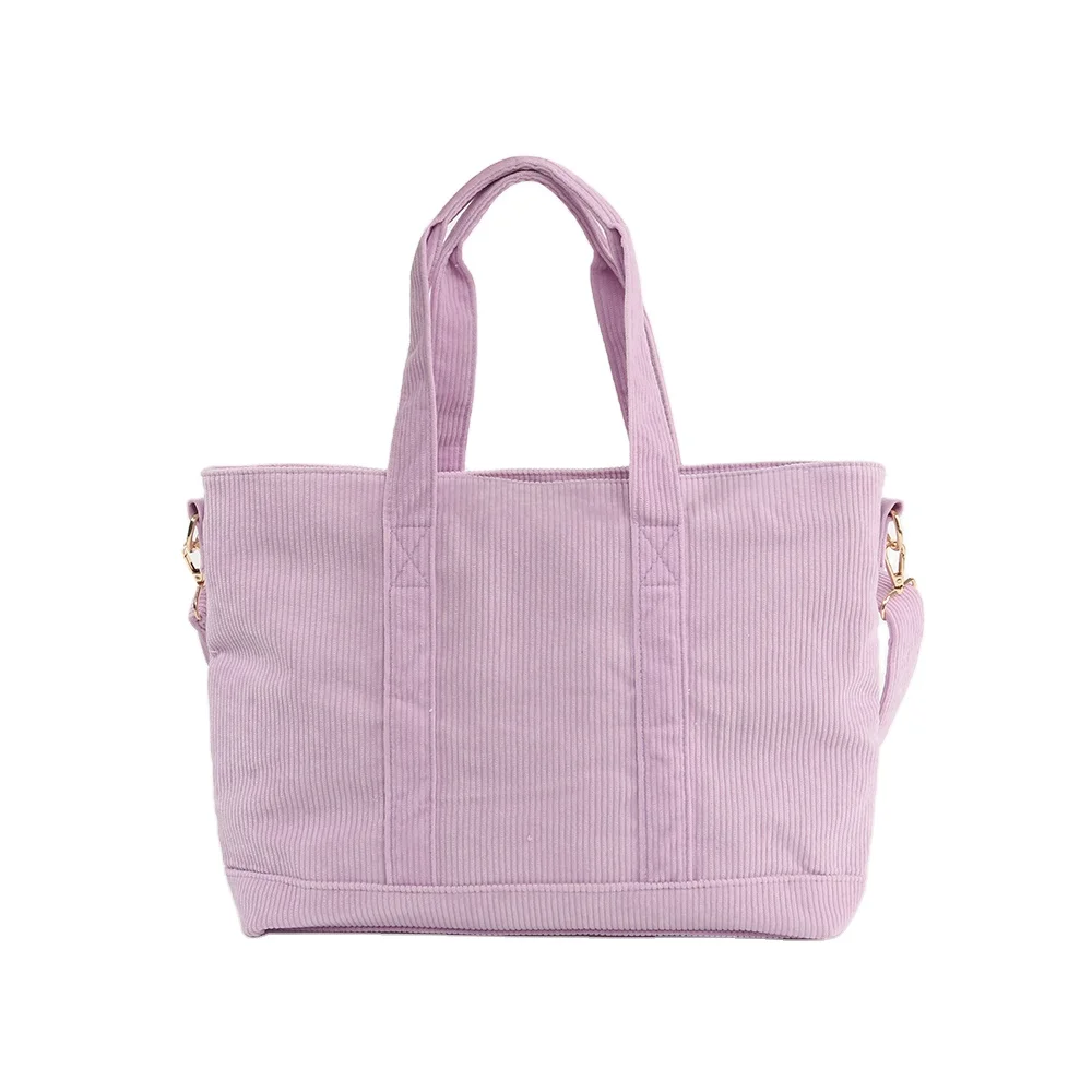 Women's Corduroy Tote Bag