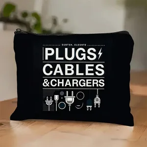 Zipper Cosmetic Bag - Cute Multifunctional Pencil Case, Simple Fashion Storage Pouch, Wholesale & DIY Available Christmas gifts