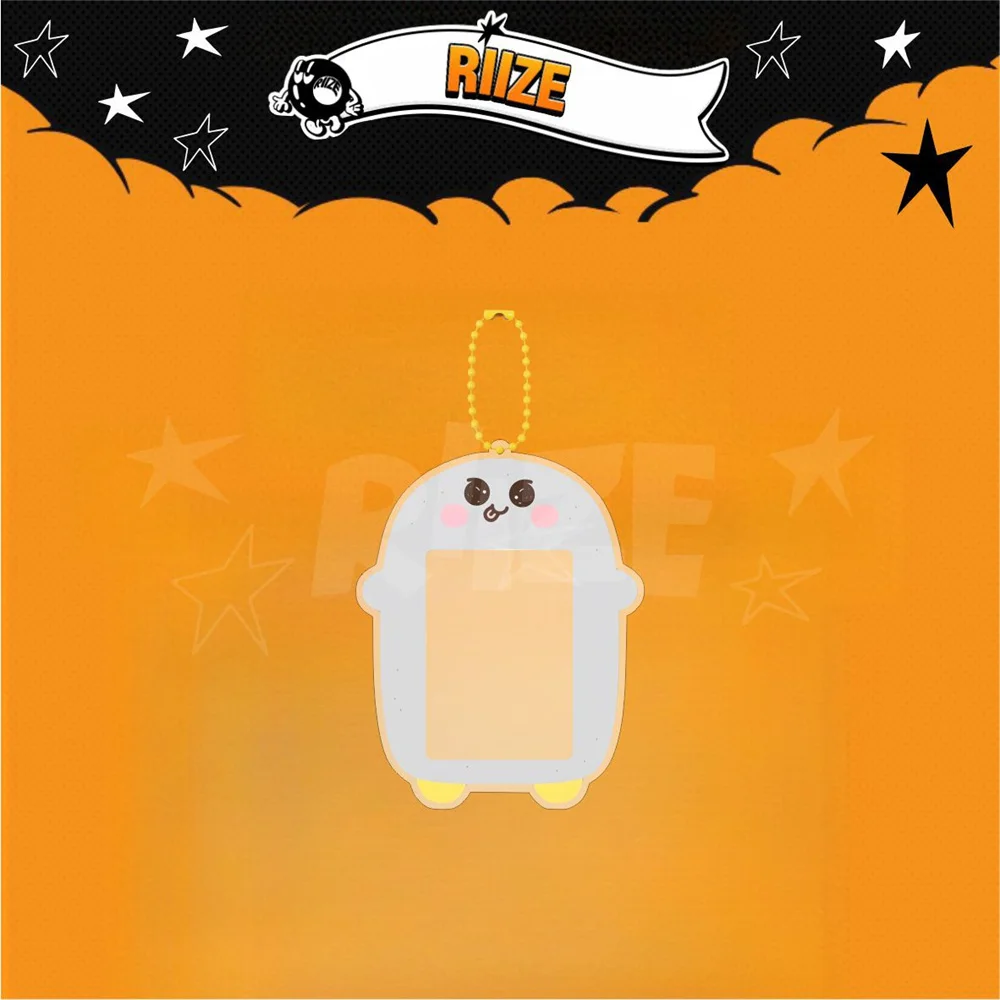 KPOP RIIZE Cartoon Photo Frame Acrylic Card Holder Keyring