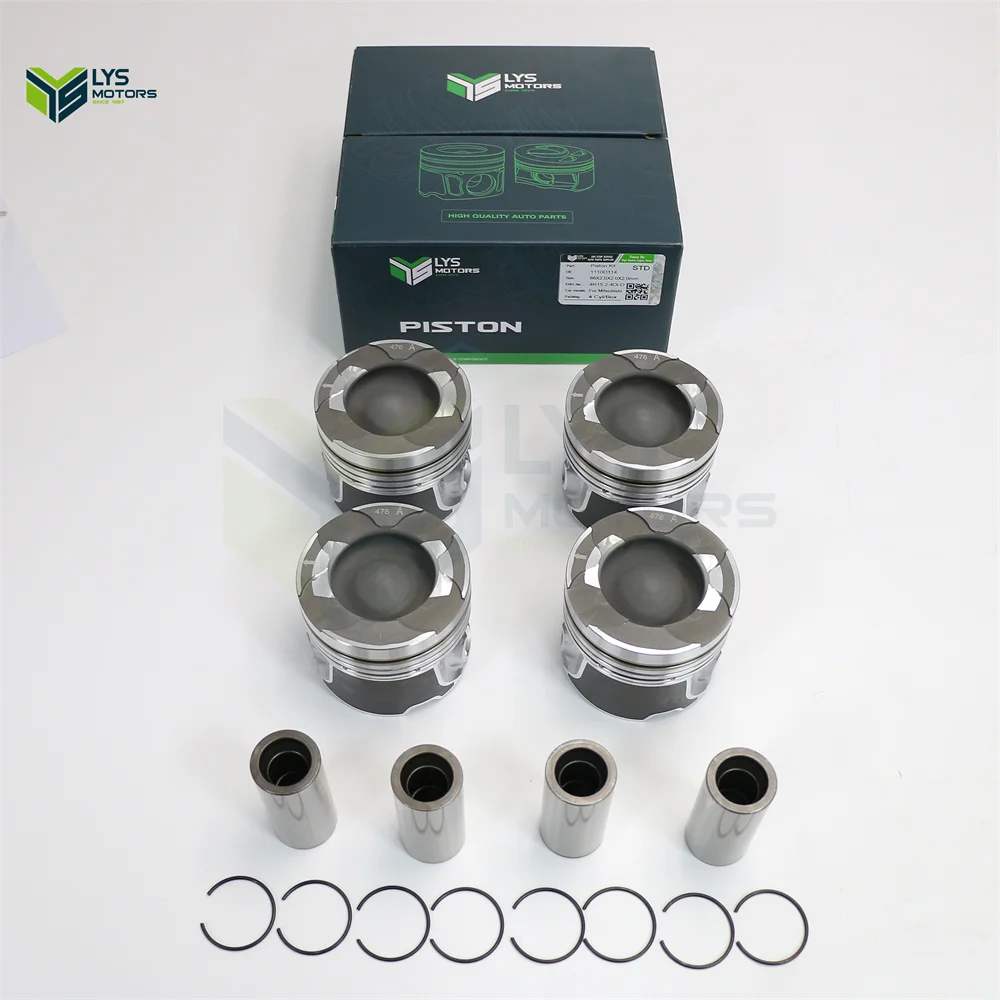 Engine Auto Parts Piston Kit with Ring 2.4 DI-D Diesel 4N15 for MITSUBISHI L200 MONTERO SPORT PAJERO SPORT L200 TRITON 1110D472