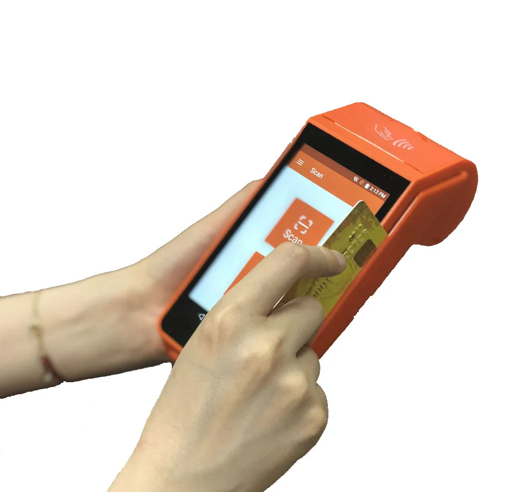 Portable NFC Airtime Top up Terminal Android Pos Machine for Mobile Recharge