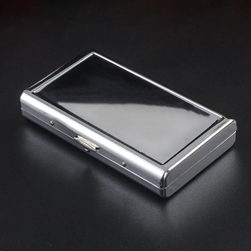 Lengthening 10cm Metal Portable Long Cigarette case Pocket Mirror Fashion  Creative Double-sided Cigarette Box| Alibaba.com
