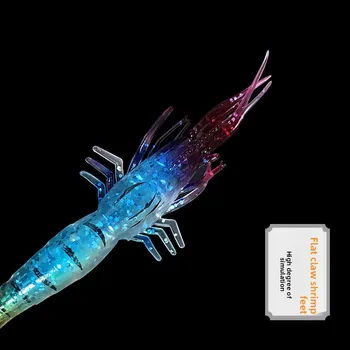CHEERY Highly Simulated 9cm 3.8 Grams Soft Bait Shrimp/Luya Carp Target Species Bottom Shrimp Hook Slot Plastic for Cross-Border – Soft Lure – view 5