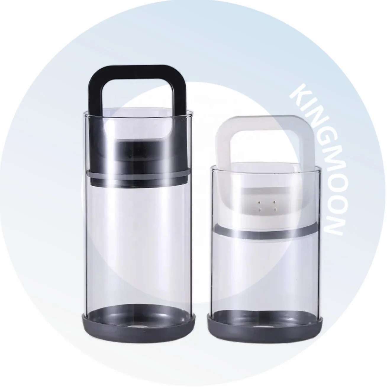Airtight Food Storage Container Set Jar Kitchen Hand Made Multifunction Cylinder Cookie Candy Spice Tea Cereal Storage Glass