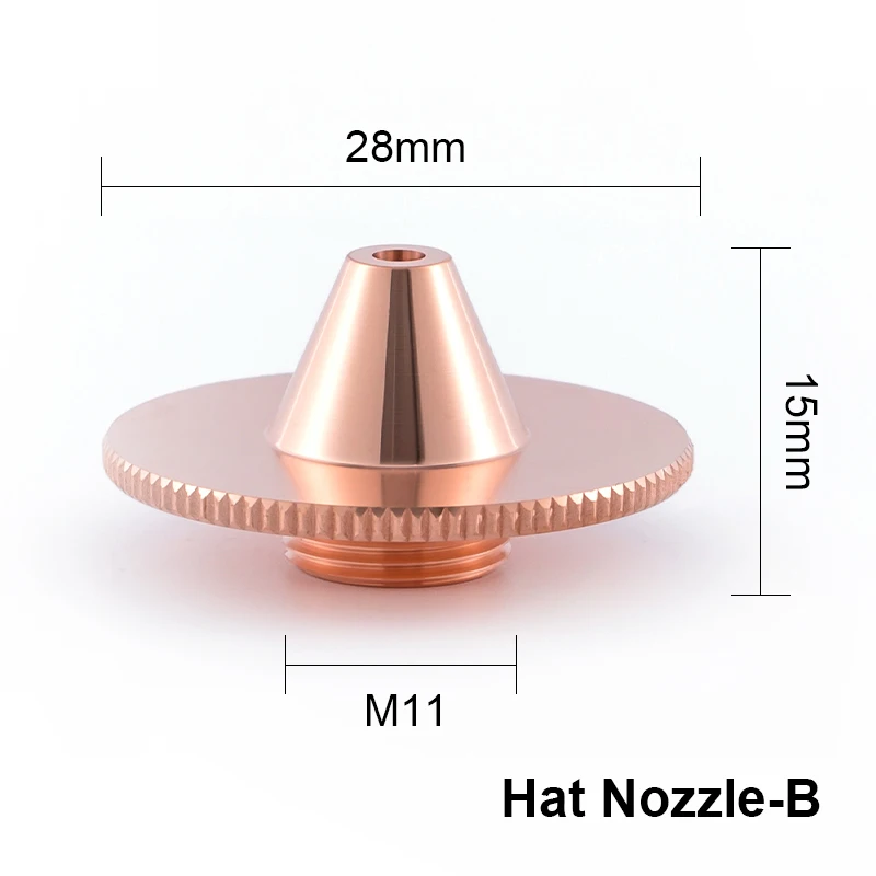 ZP D28-B Hat Nozzle Laser Nozzles Double Single Layer D28-B For Precitec Fiber Machine Parts Laser Cutting Head