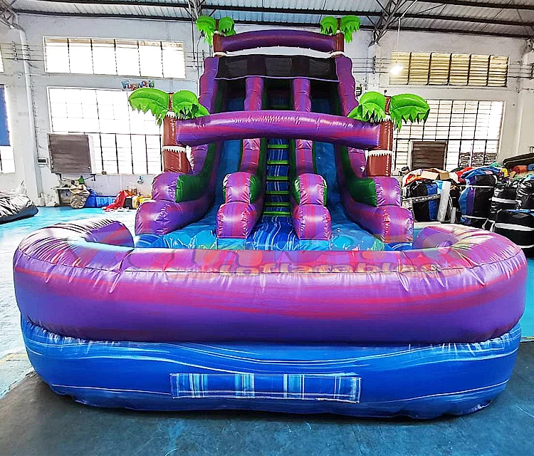 Commercial Pvc Blow Up Waterslide Bouncy House Jumping Castle