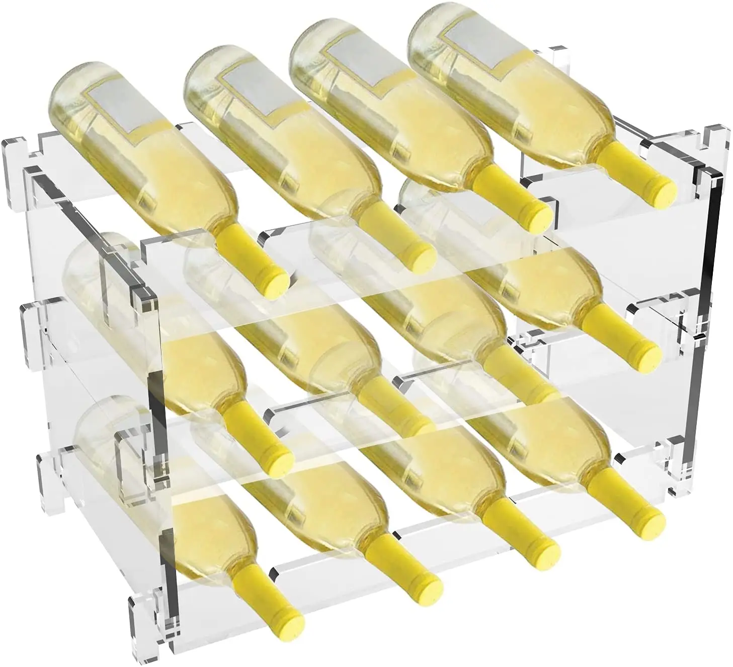 Clear acrylic wine rack hot sale