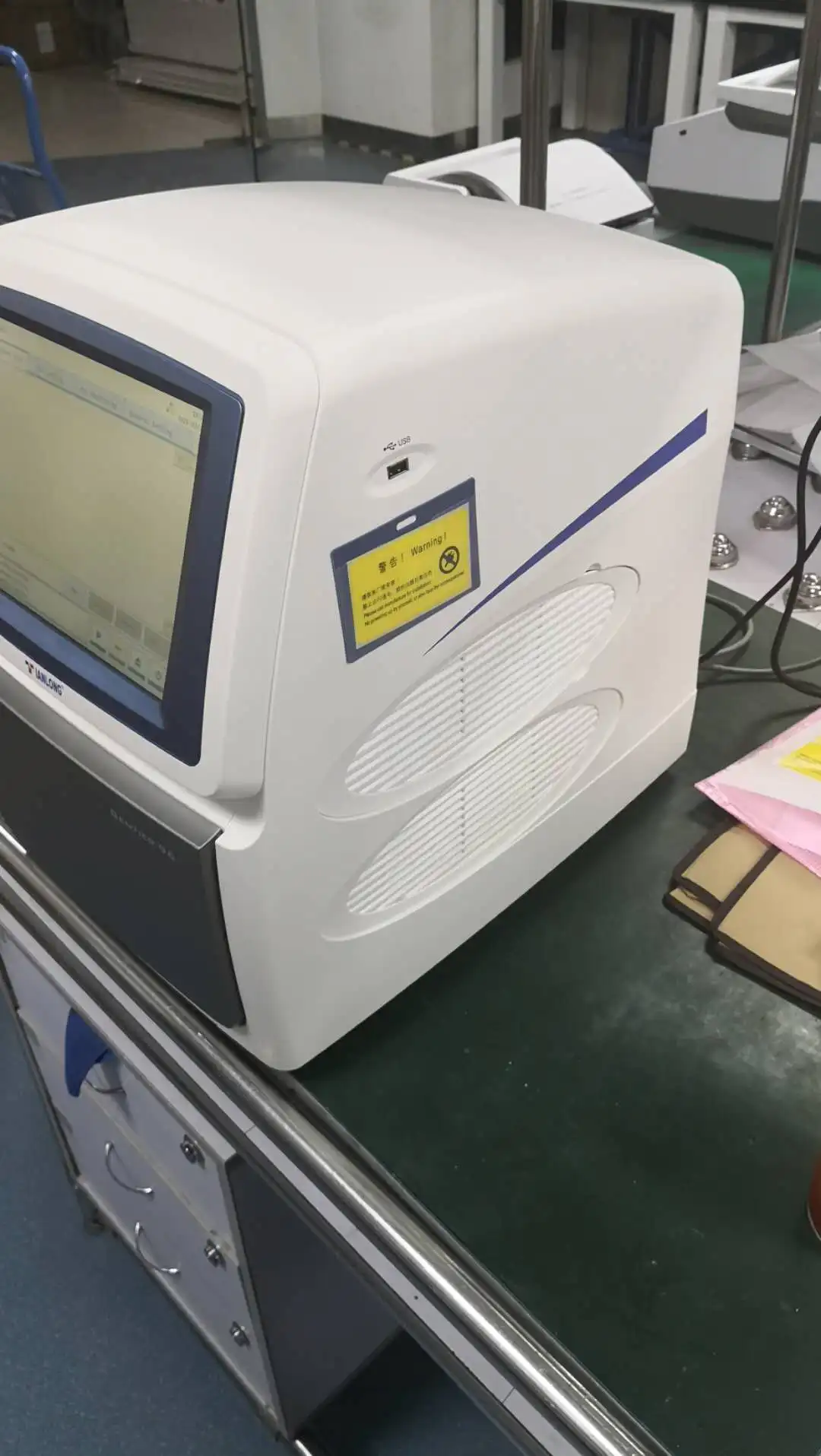 Gentier 96R Touch Screen Laboratory 96 Well Analyzer Thermal Cycler Equipment Instrument RT PCR Machine Price Real Time Test PCR