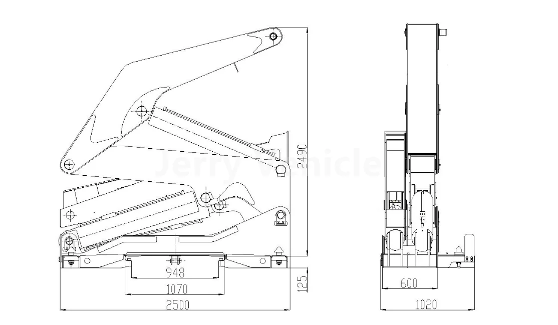 Hydraulic Container Side Loader Side Container Loader Side Lifter 