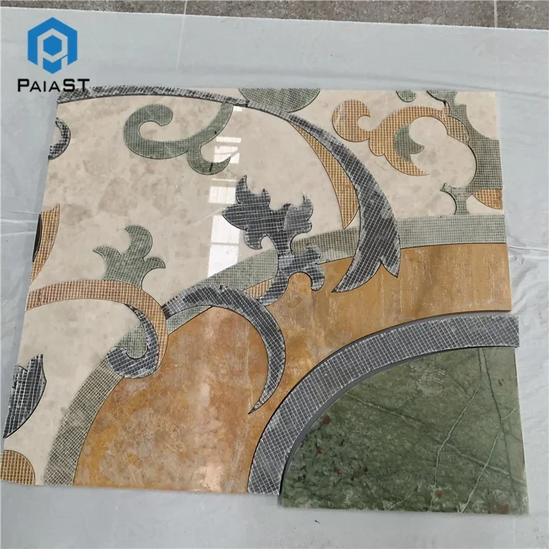 product simple beautiful customize waterjet tiles floor medallion flower tile patterns pattern marble-3