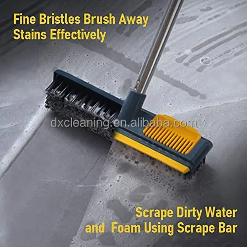 Efficient Carpet Rake Pet Hair Remover Broom 50 Inch Handle