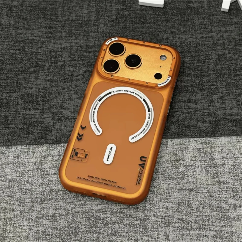 Fashion Graffiti Matte Translucent Magnetic Phone Case for iPhone 17AIR 16PRO 15PLUS 14PLUS 13PRO 12PRO 11 Shockproof Phone Case