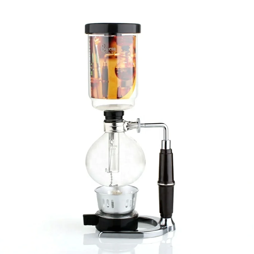 Service à Café Siphonique élégant - Cafetière Manuelle Avec Moulin - Compatible Nespresso