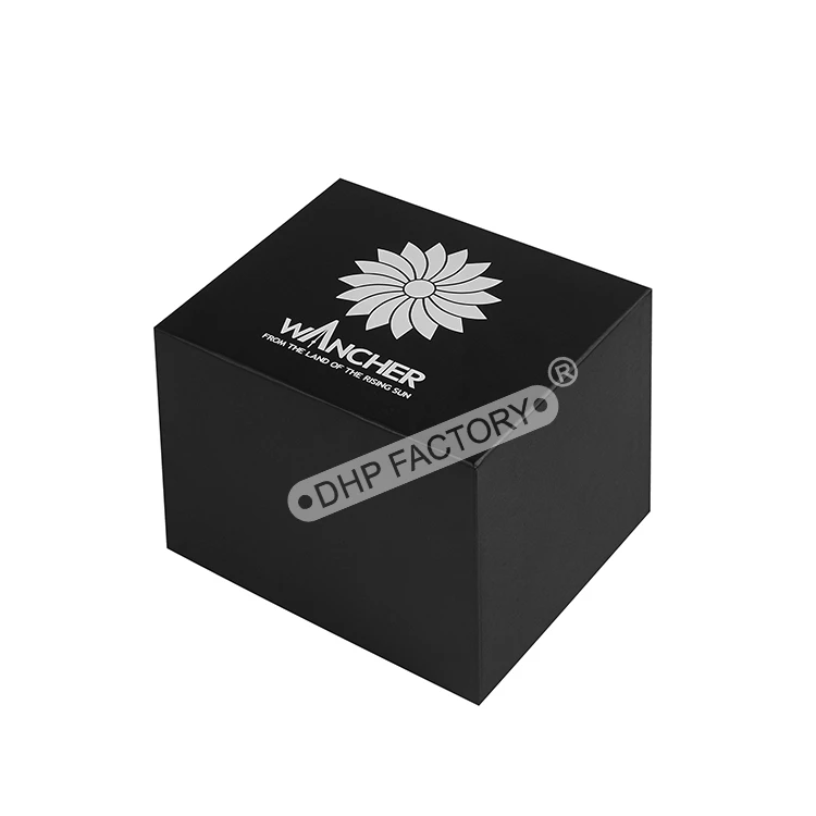 Картонный ремешок для часов на заказ, бумажная упаковка, матовая Черная магнитная застежка, роскошный дисплей для часов, подарочная коробка