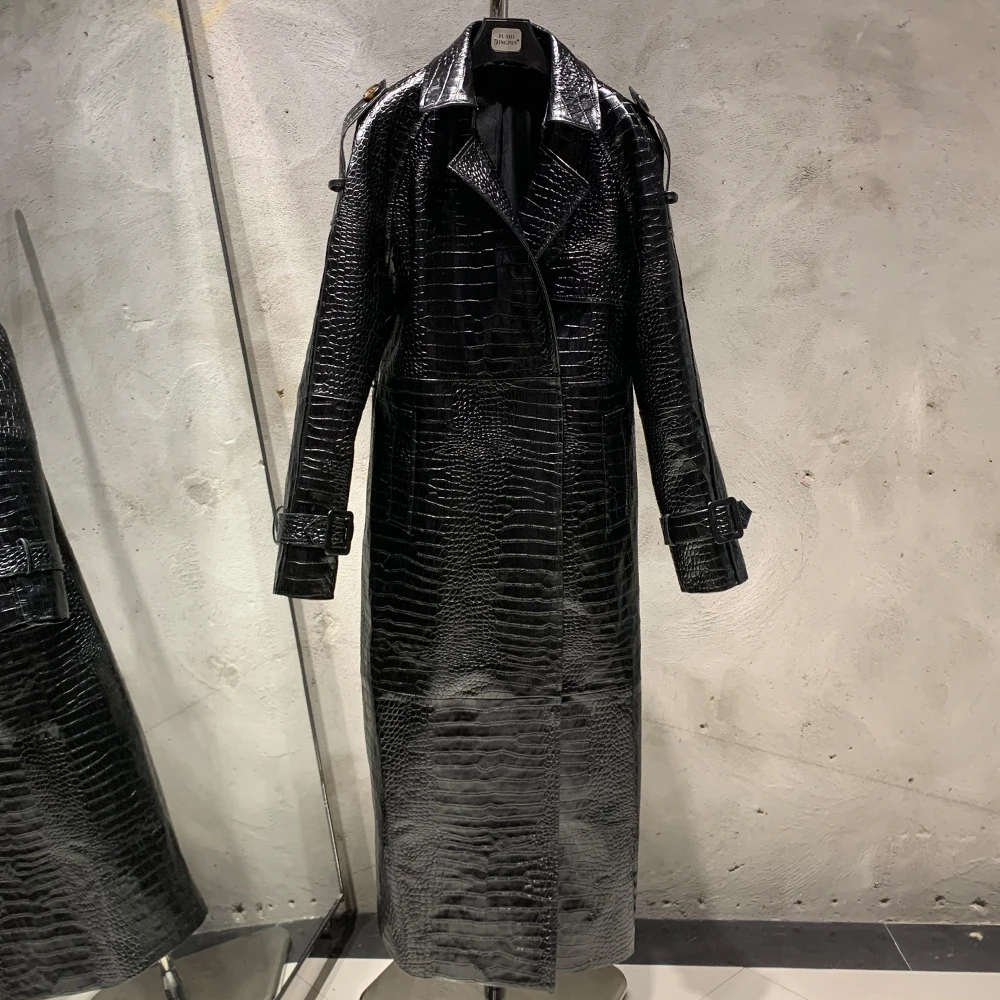 ジャケット・アウター Crocodile trench coat All Crocodile Full Length Trench Coat XX/L - Motorcowboy