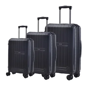 Luxury PP Material 3-Piece Spinner Luggage Sets with TSA Lock Aluminum Trolley-Lightweight Carry-On 20/24/28 Inch