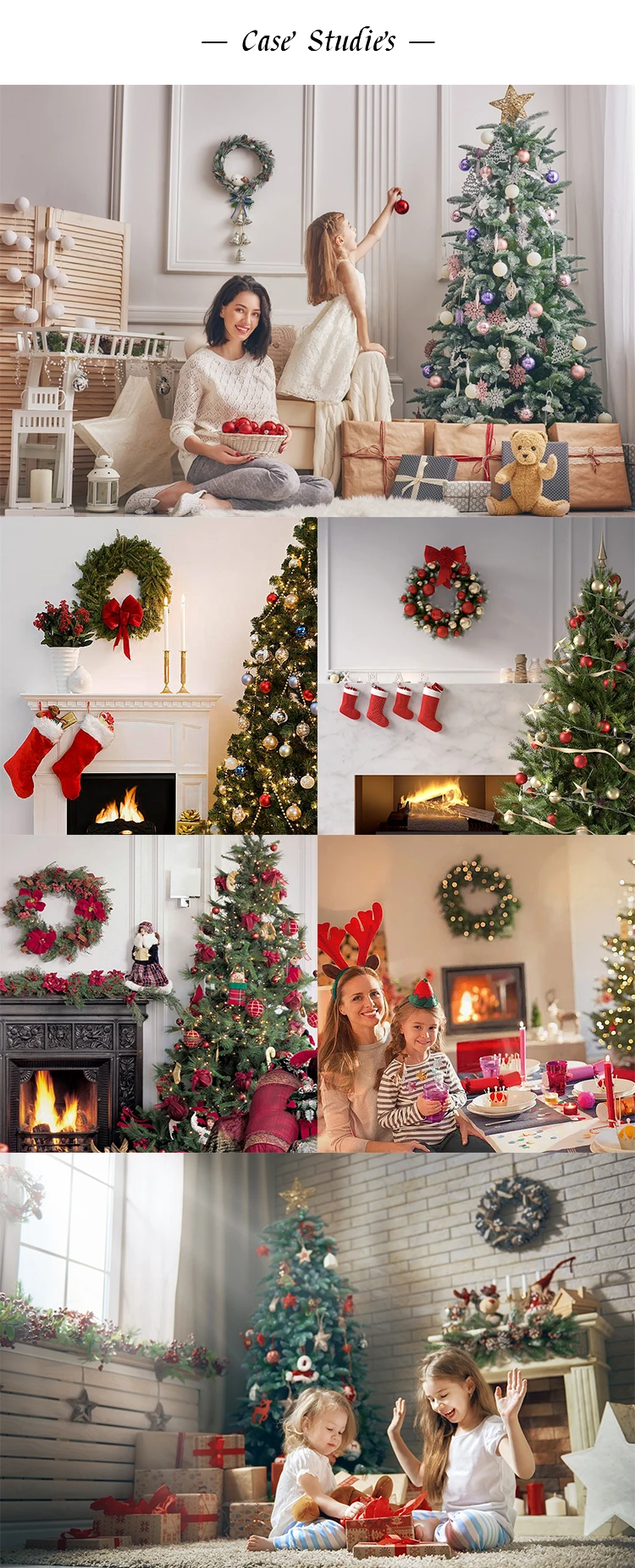 High Quality Artificial Large Christmas Wreath Front Door Hanging