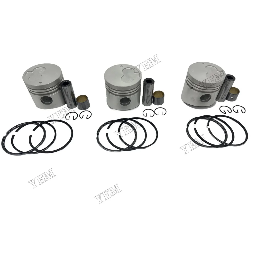 Piston Kit Fit for Mitsubishi K3H Engine 4