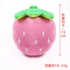 Pink Embroidered Strawberry Sound Toy