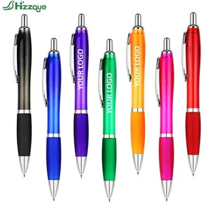 Best-Selling Customizable 1.0mm Writing Width Plastic Ballpoint Pens Sports Body with Custom Logo Quick Shipment Available Stock