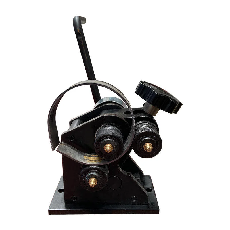 TEBAK Small Hand-operated Three-roller Micro Rounding Machine Manual Rolling Plate  Plate Bending Machine Conduit Benders