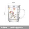 Unicornio + pajita de silicona