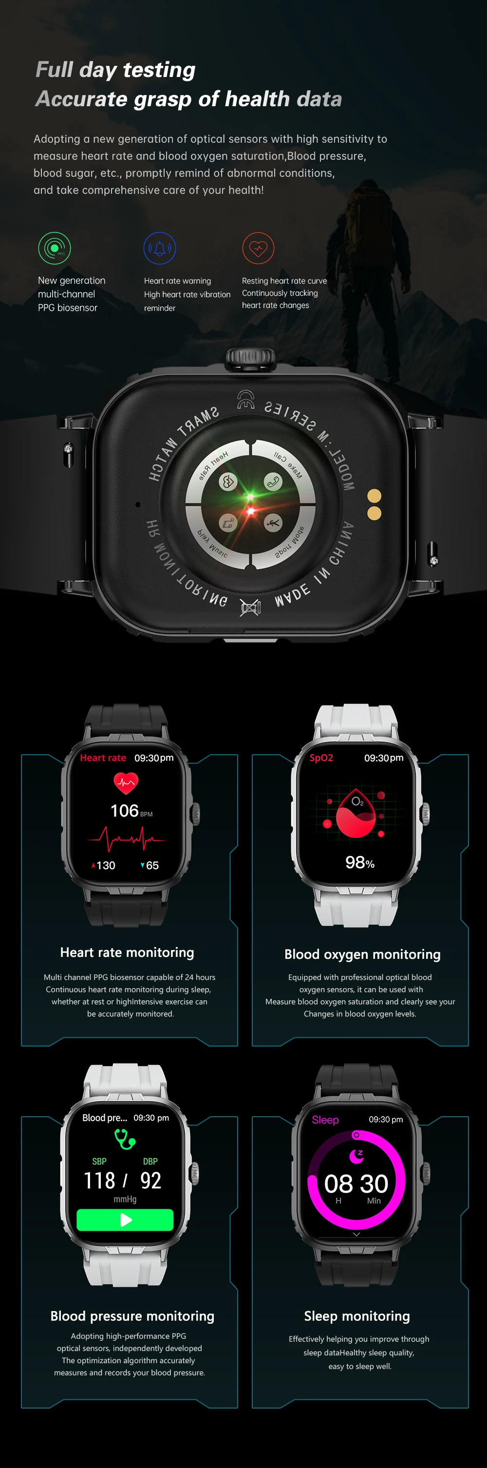 2025 New Design M106 Ultra Smartwatch for Men Women Fashionable Outdoor ...