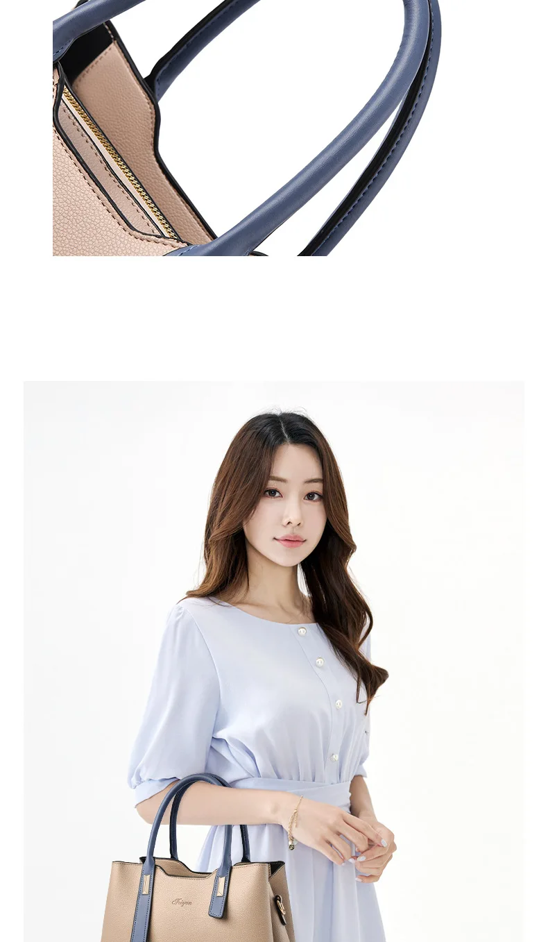 New Style Casual Women's Bags Soft Leather Ladies Handbags Multi Layer Large-capacity Single-shoulder Bag Hand Bags