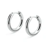 12mm Stainless steel Hoop Earrings Silver