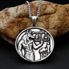 Steel-colored pendant
