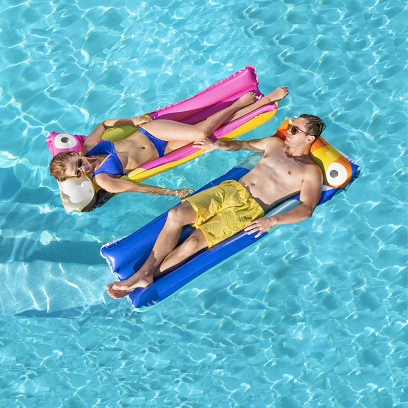 Bestway 44021 Tropical Bird Airmat Pool Float Inflatable Swimming Floating  Lounge Outdoor Person