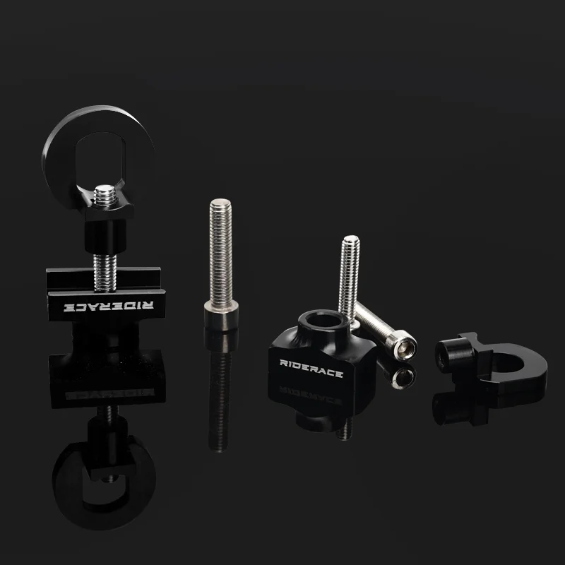 RIDERACE Bike Chain Tensioners Adjuster Bicycle Tensioner Fastener Bolt for Tool Aluminum Alloy Single Speed Adjuster Regulator
