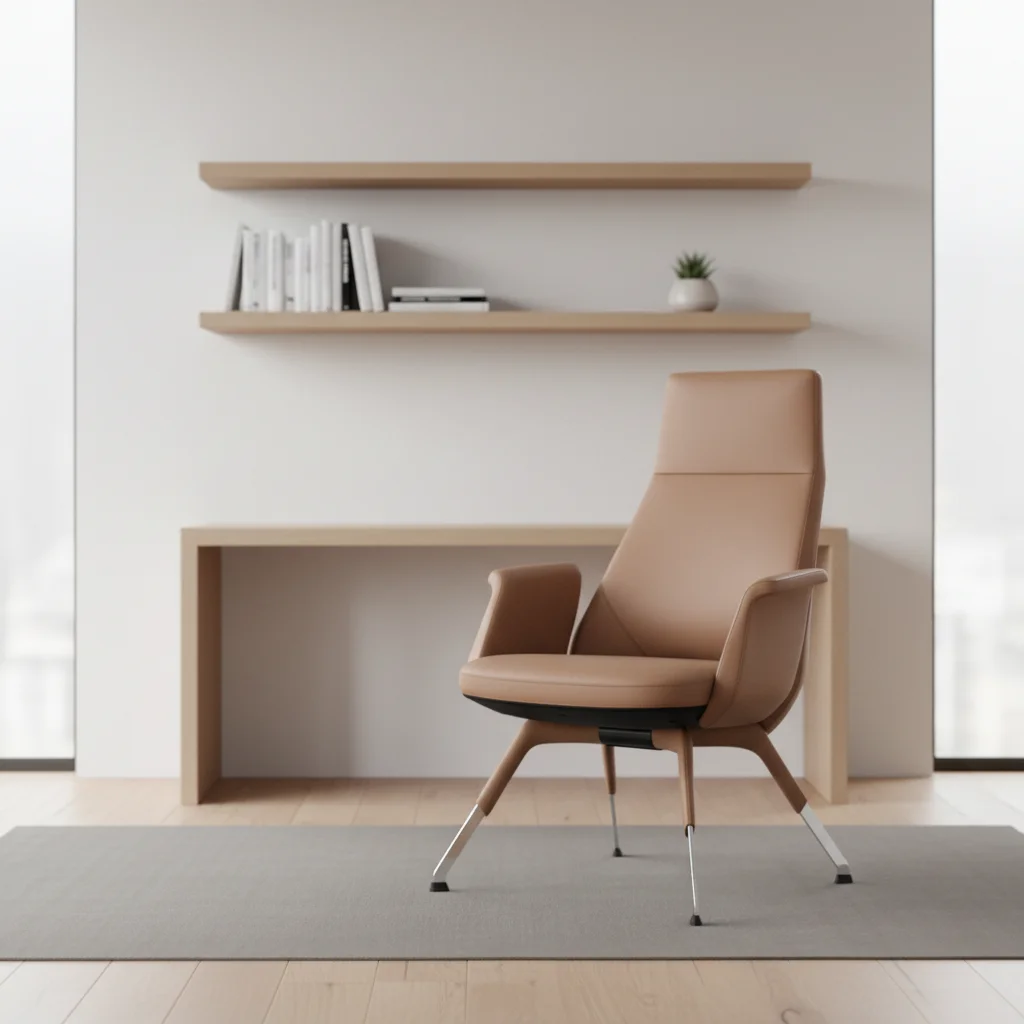 Modern Design Ergonomic PU Leather Executive Task Chair with Adjustable Height 3