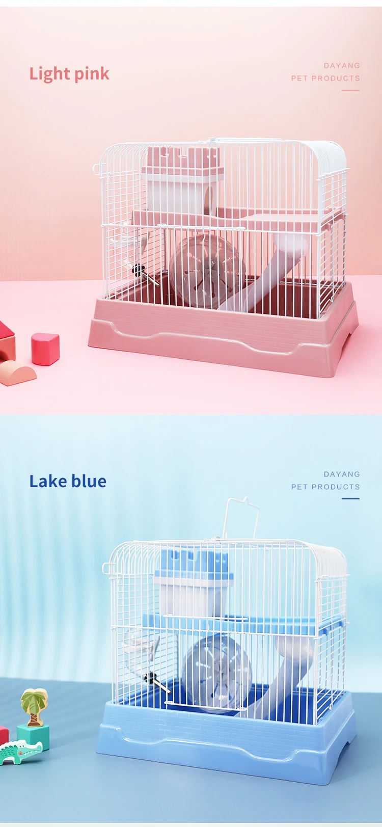 Image showcasing Luxury Hamster Cage Set with Accessories - Portable & Sustainable