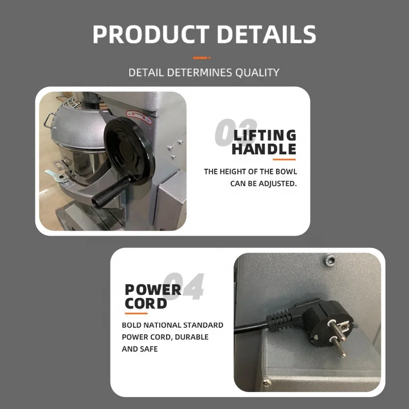 Manual Operation Multifunctional Cake Machines Food Processors Professional Stand Batter Food Mixer