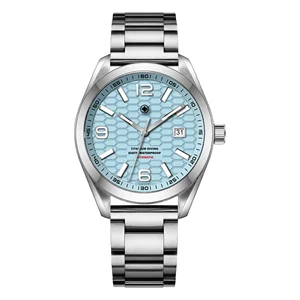 Professional Watch Manufacturer 43mm Men Mechanical Titanium Watches 20 Bar Waterproof Custom Logo Titanium Diver Watch