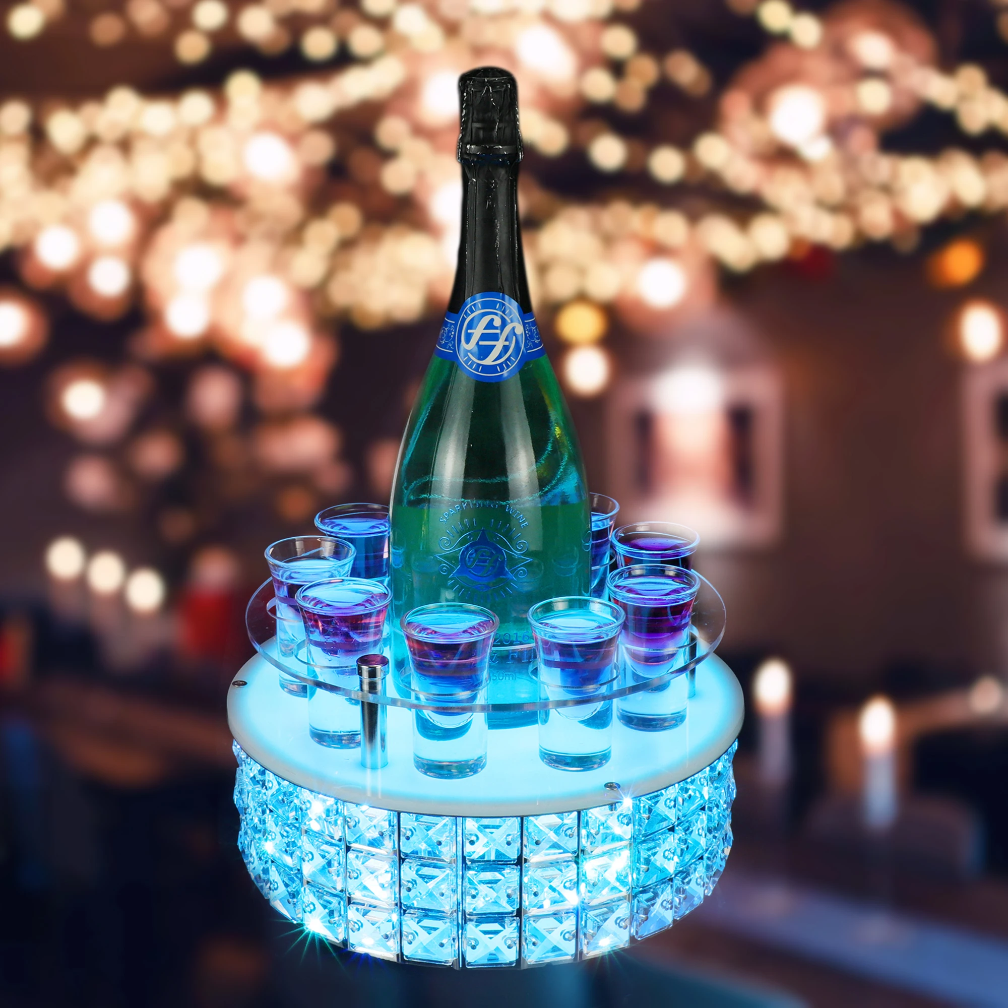 Ice Rock 3 bottles Rechargeable LED Ace of Spade Glorifier Box