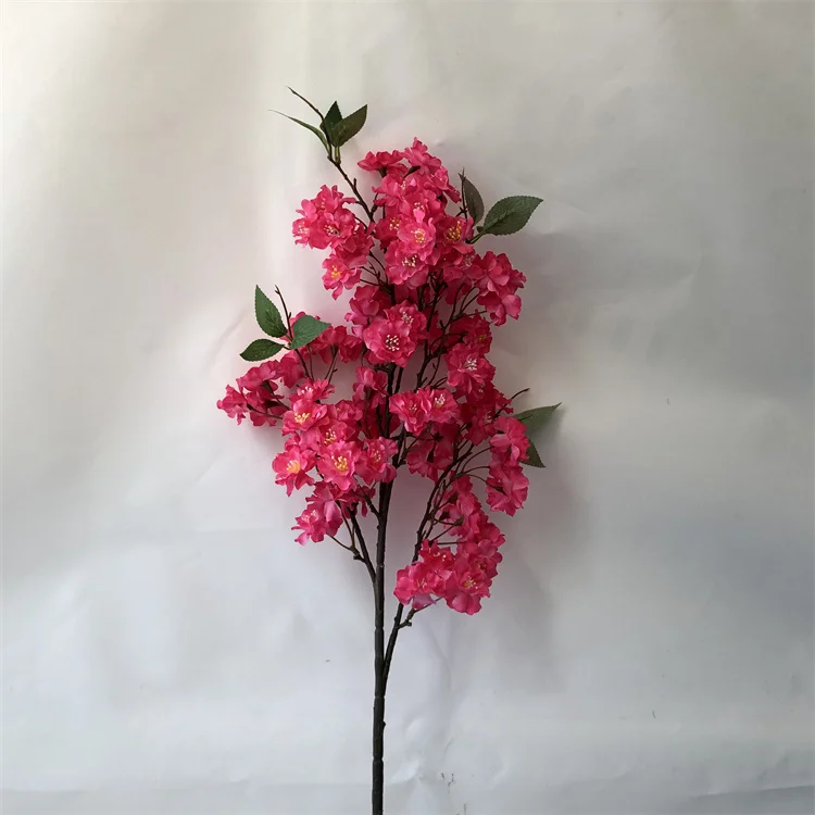 N0208 Bulk Silk Cherry Blossom Branches Passion Artificial Flowers