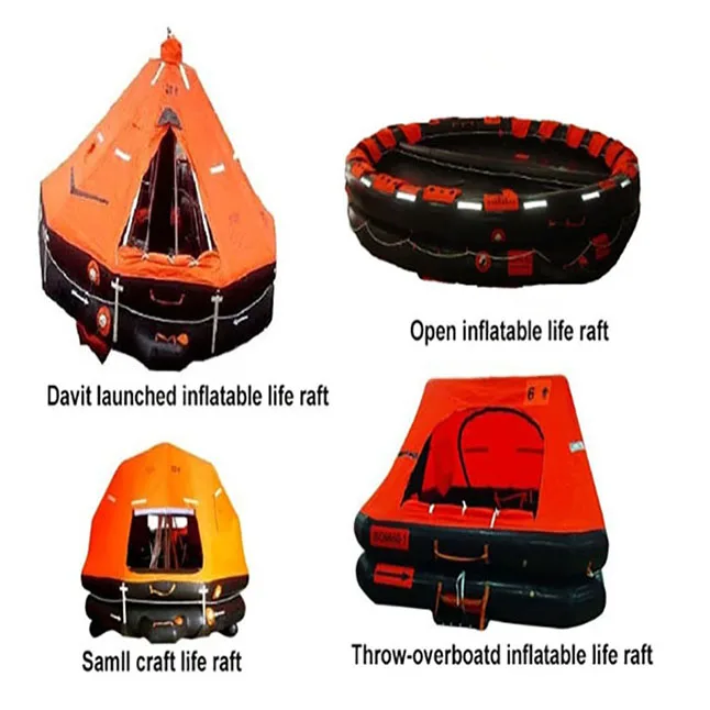 SOLAS Approved Open Life Raft 100 Person with HSC Pack