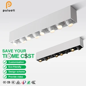 Modern Design Aluminum Cylinder Lamp IP20 Adjustable GU10 40W 64W 80W LED Spotlight New Style Surface Mounted Cylinder Lamp