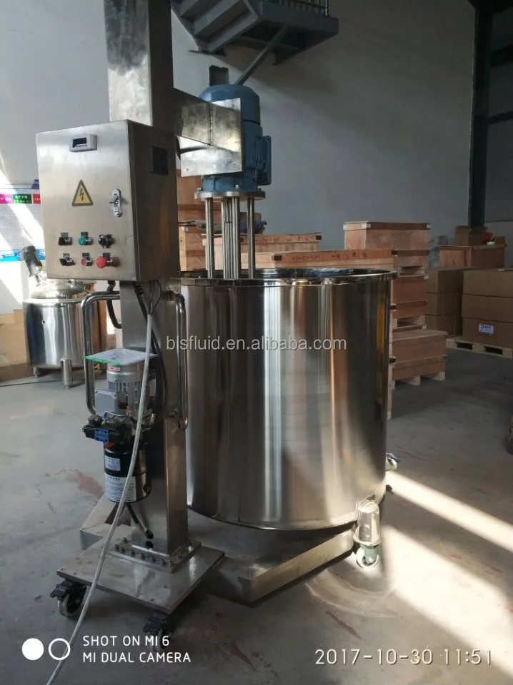Vertical High Shear Homo Mixer Batch Homogenizer for Cosmetics