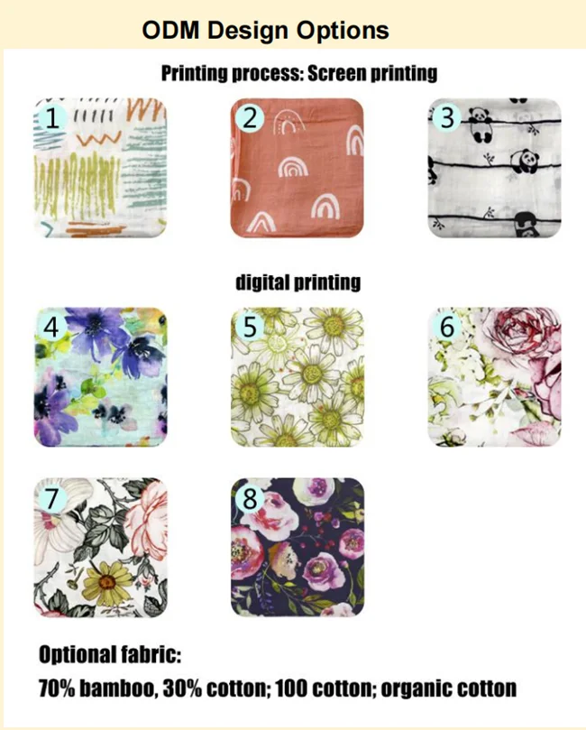 Custom Factory Price 2layers muslin wraps 110*120cm organic Safe Fabric cotton Baby muslin swaddle blanket