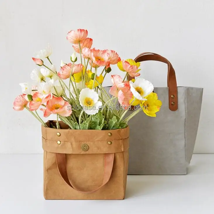 shopping bolsa flowers