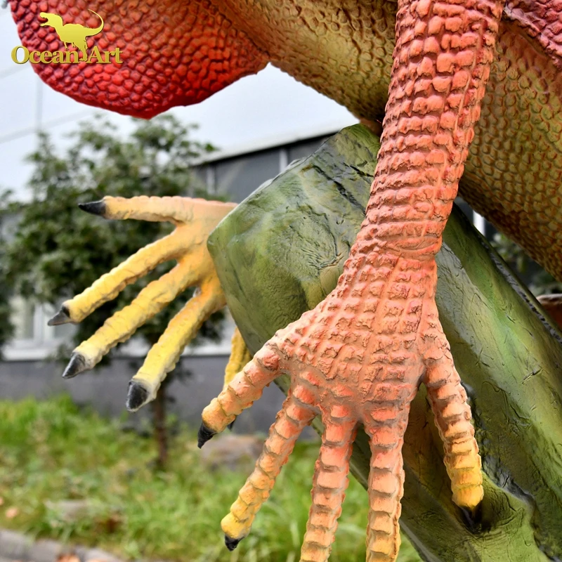 Realistic Animatronic Green Iguana Model Robot for Theme Parks