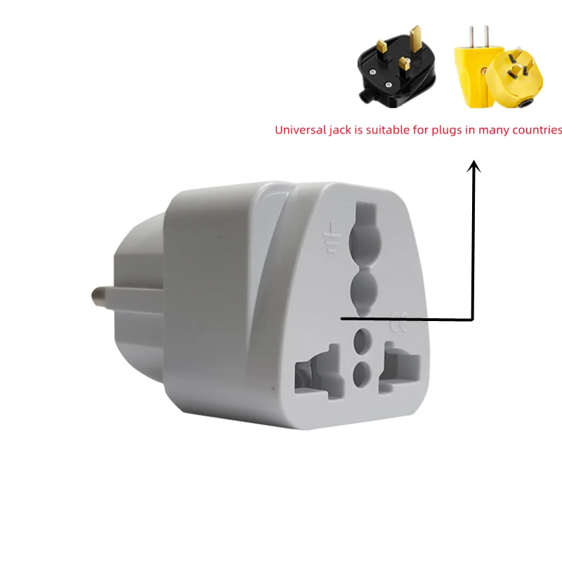 Eu Plug to US UK Universal Power Plug Adapter, South Korea Israel Brazil Travel Socket Converter Charger ,us to Eu Adapter