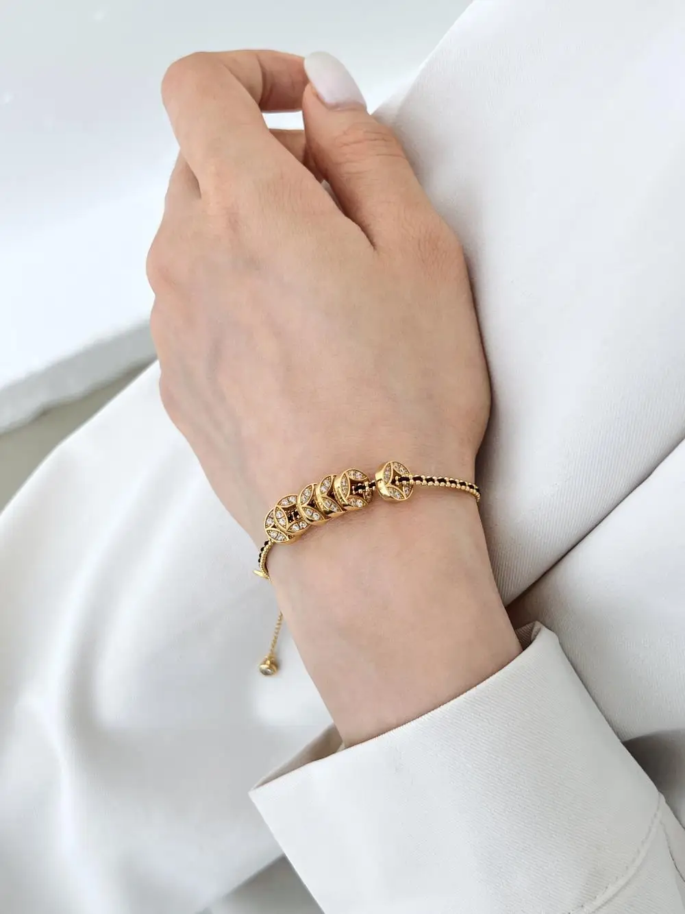 KAKODIY Chinese style women's bracelet 925 sterling silver gold-plated silver copper bracelet detail 2